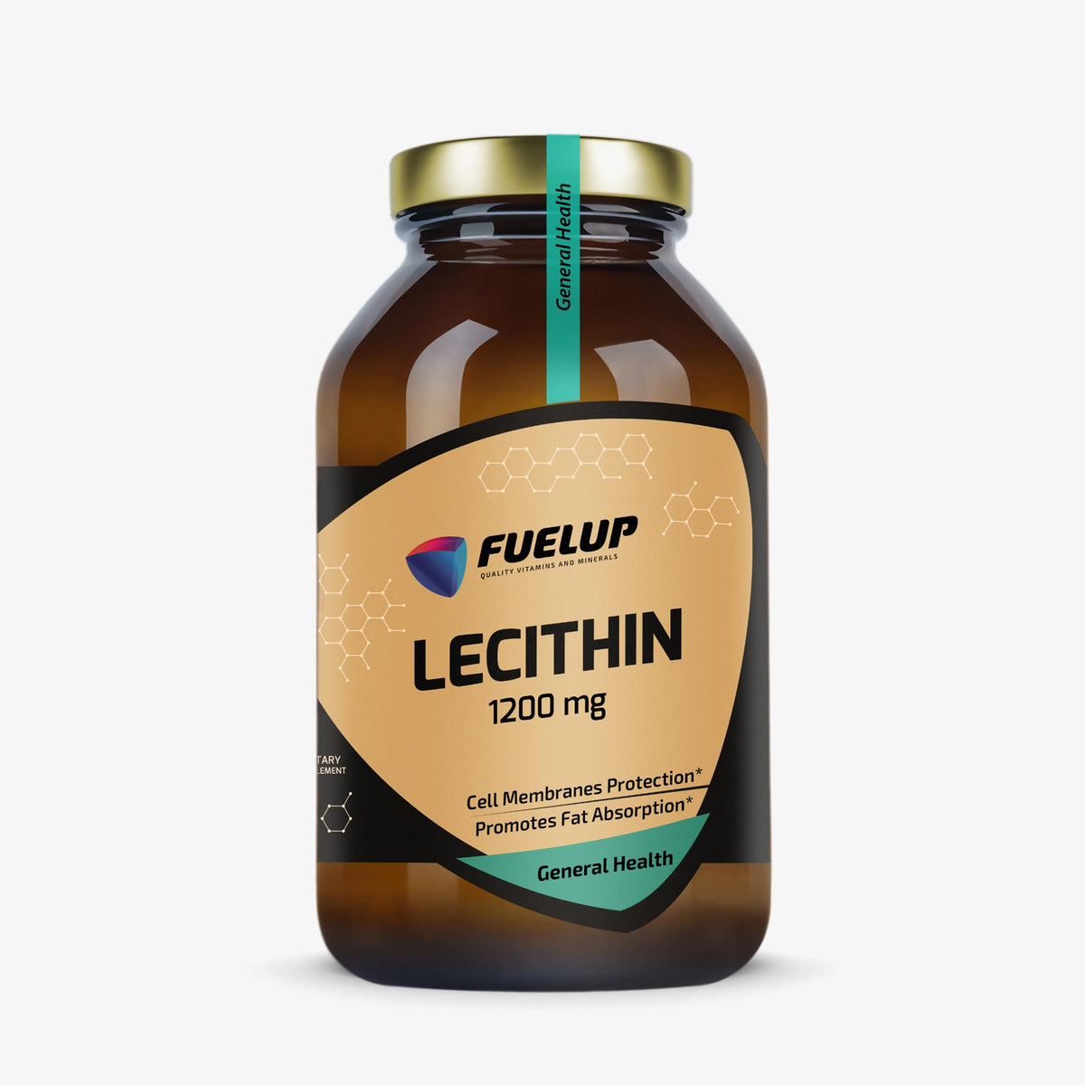 Lecitīns 1200 mg šūnu un nervu sistēmas atbalstam no Fuel Up (mīkstās kapsulas)