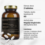 Magnija bisglicināts 200 mg miegam, nervu sistēmai un muskuļiem no Fuel Up (60 tabletes)