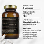 Magnija bisglicināts 100 mg nervu sistēmai un muskuļu darbībai no Fuel Up (120 kapsulas)