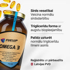Omega-3 zivju eļļa 1000 mg EPA un DHA triglicerīdu formā