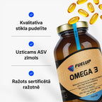 Omega-3 zivju eļļa 1000 mg EPA un DHA triglicerīdu formā