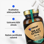 Šiladžits (Shilajit) 250 mg vīriešu vitalitātei un testosterona atbalstam no Fuel Up (60 kapsulas)