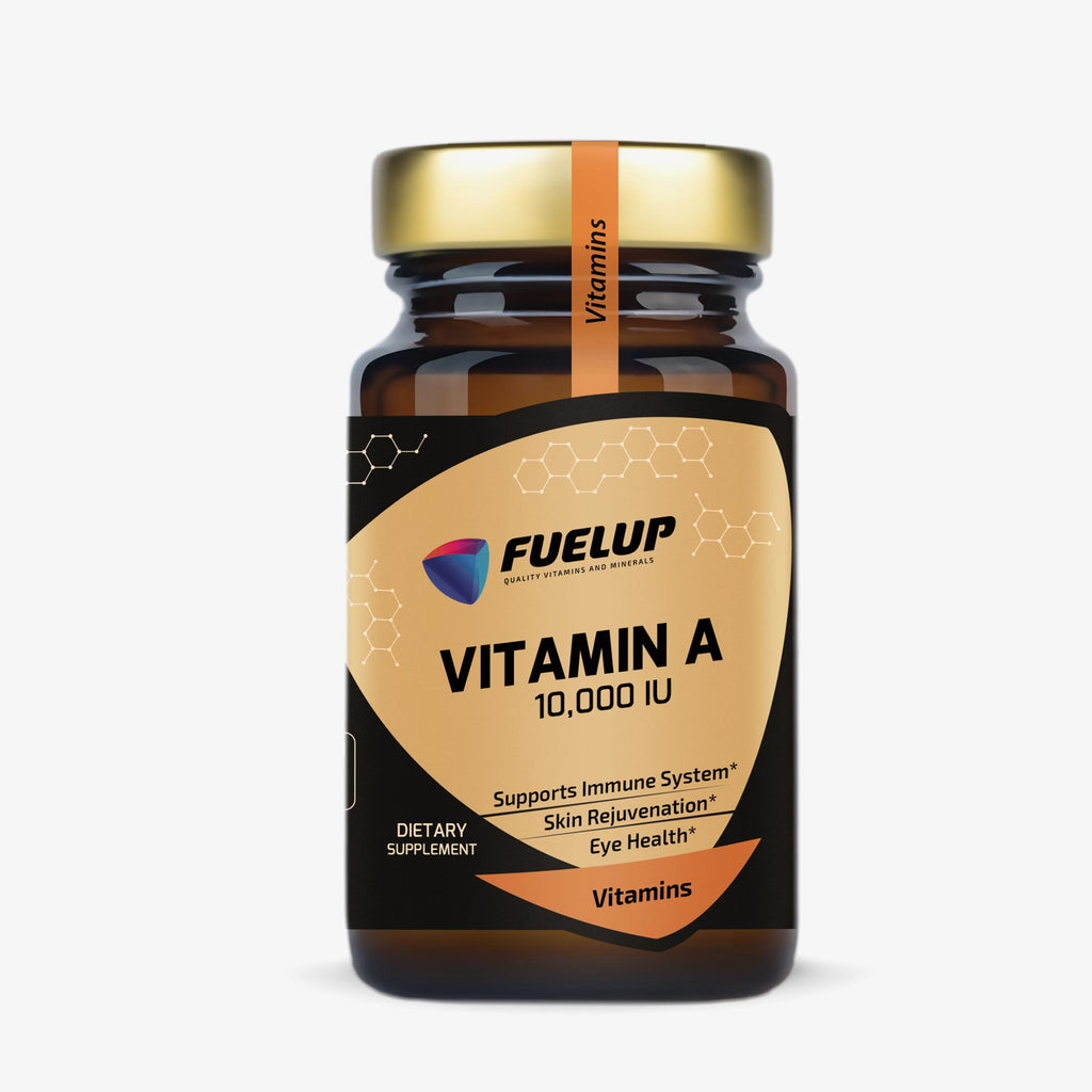 A vitamīns 10 000 IU redzei, imunitātei un ādai no Fuel Up