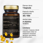 A vitamīns 10 000 IU redzei, imunitātei un ādai no Fuel Up