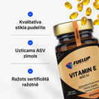 E vitamīns 400 IU antioksidants šūnu aizsardzībai no Fuel Up